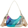 Metallic Stripes Handbag