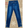 Kurt Muller Butterfly Crystal Denim Bi Stretch Jeans
